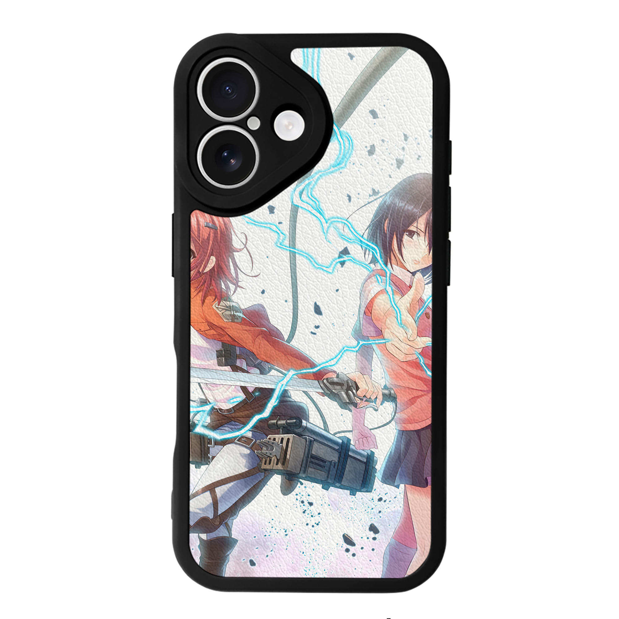 （画像用） 進撃の巨人 Attack on Titan 【iPhone 16シリーズ対応】シリコンスマホケース（レザー調） 材質：シリコン